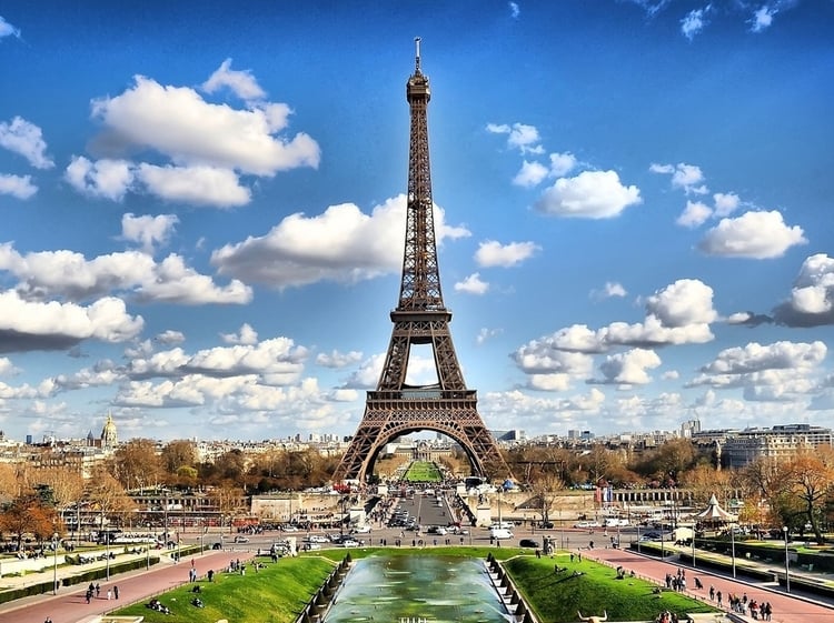 The Eiffel Tower which is a top attraction for travelers in Paris France