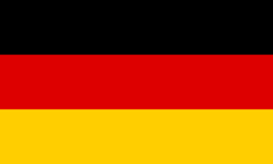 The flag of Germany which is a top destination for travelers in Europe