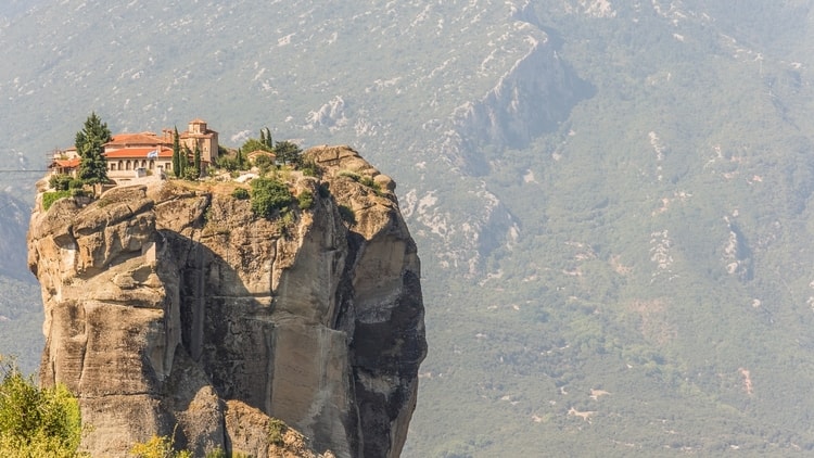 The Monasteries of Meteora which is a top attraction for travelers in Greece