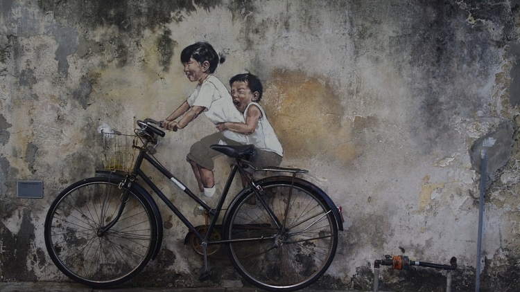 Street art in Penang which is a top destination for travelers in Malaysia