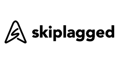 The logo for Skiplagged, a website that displays hidden-city ticketing fares for travelers