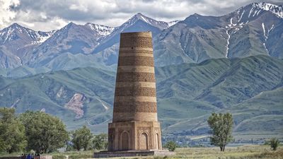 The most famous tower in Kyrgyzstan which is a top sight for travelers in Central Asia