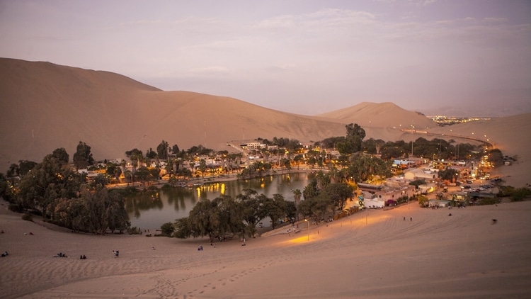 Huacachina which is a top destination for travelers in Peru