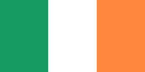 The flag of Ireland which is a top destination for travelers in Europe