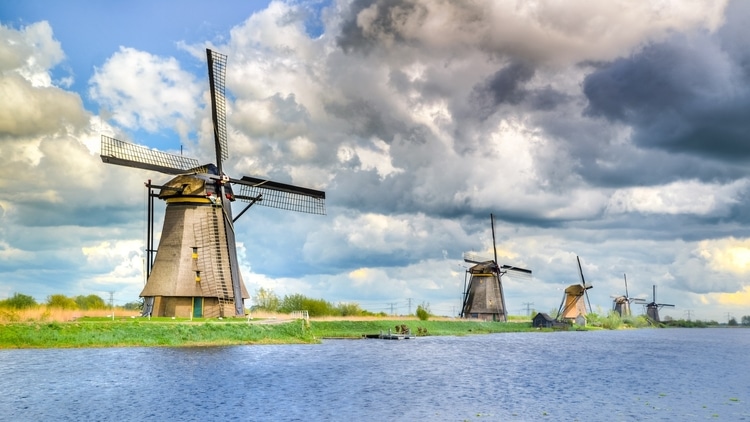 Kinderdijk which is a top destination for travelers in the Netherlands