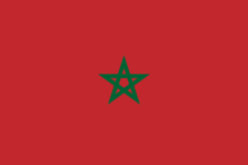 The flag of Morocco which is a top destination for travelers in North Africa