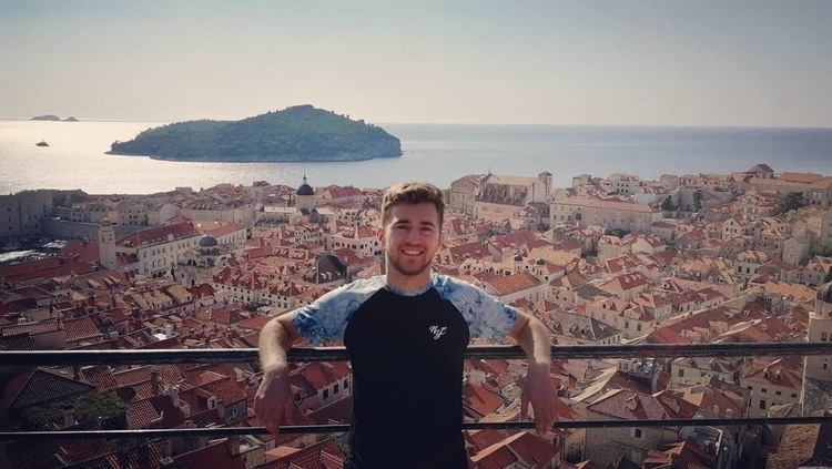 Sebastian from Travel Done Simple backpacking in Dubrovnik Croatia